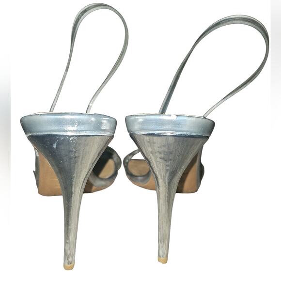 Aquazzura So Nude 105mm Metallic Plexi See-Through Heels EU41 - Picture 5 of 7